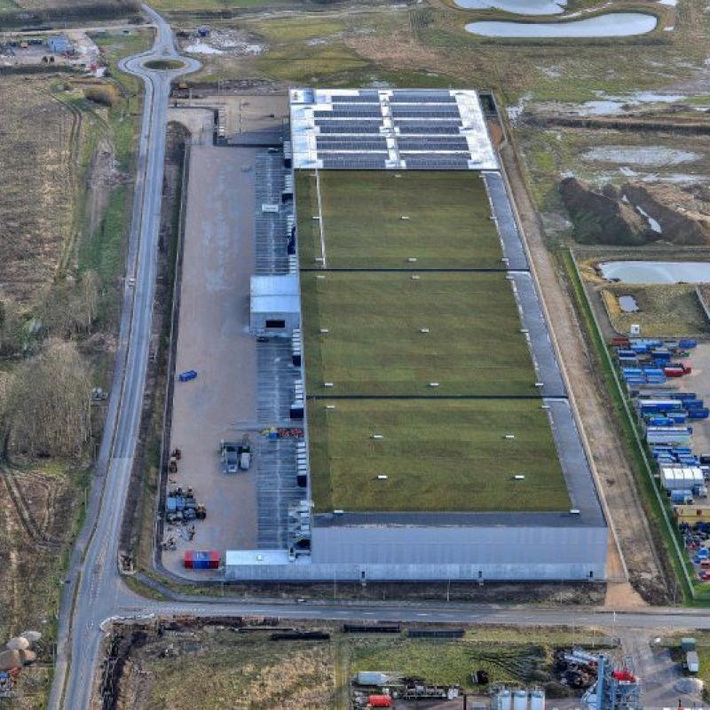 23.688 m² grønt tag hos DSV i Ringsted