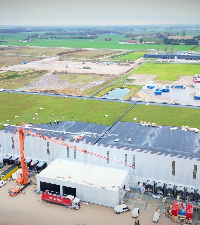 DSV i Ringsted har Skandinaviens største grønne tag